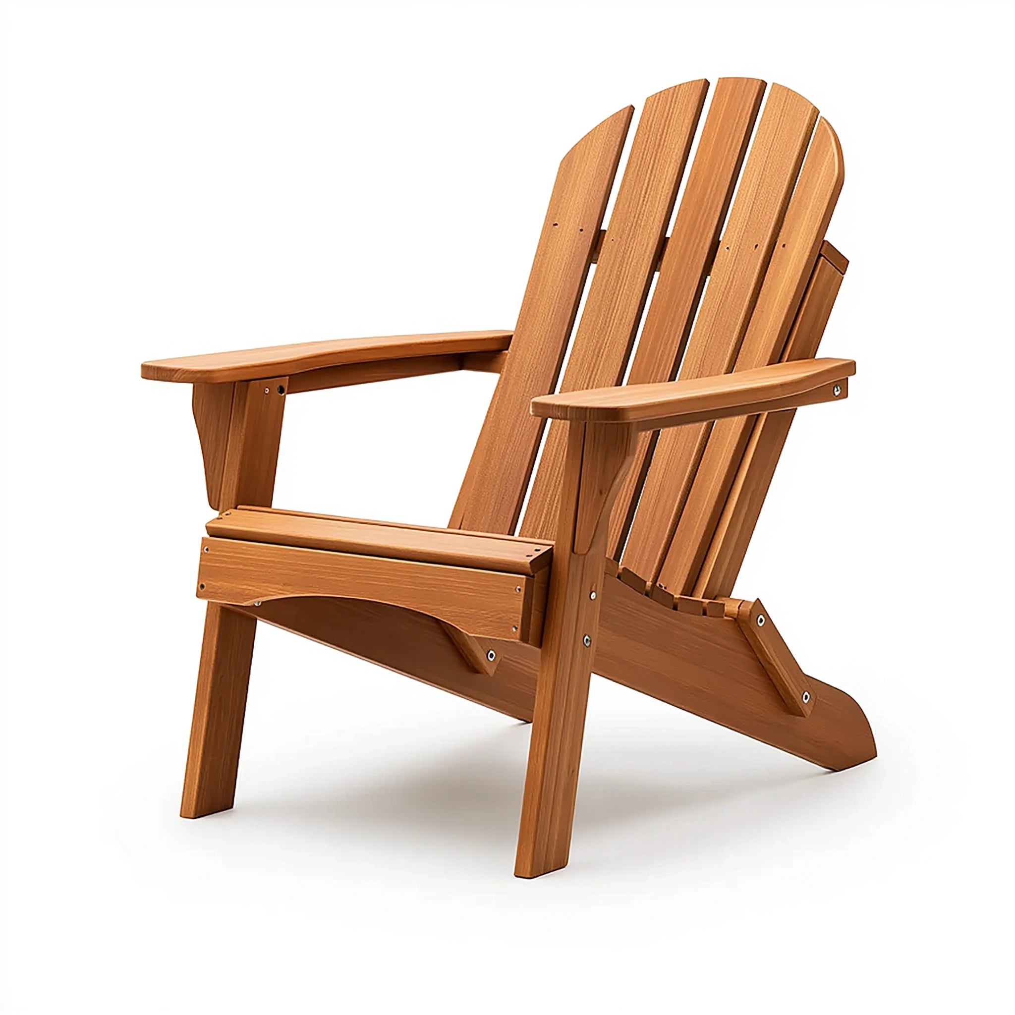 Adirondack Gartenstuhl 83 x 78 x 95 cm Holz Braun mit Armlehnen
