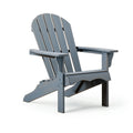 Adirondack-Gartenstuhl 83 x 79 x 92 cm aus Holz Grau mit breiten Armlehnen