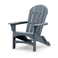 Adirondack-Gartenstuhl 82 x 90 x 96 cm Kunststoff Anthrazit mit breiten Armlehnen